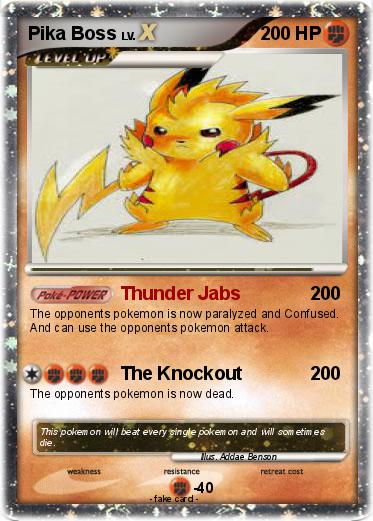 Pokemon Pika Boss