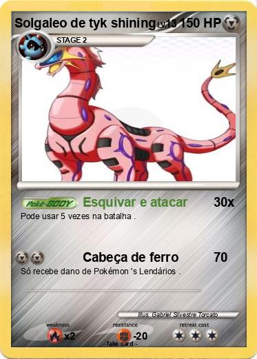 Pokemon Solgaleo de tyk shining