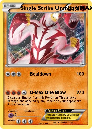 Pokemon Single Strike Urshifu VMAX
