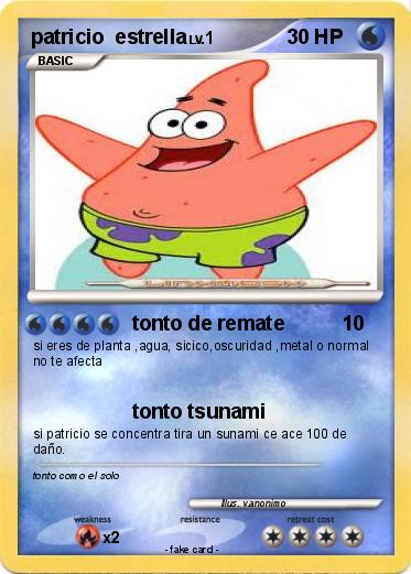 Pokemon patricio  estrella