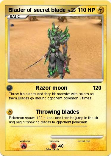 Pokemon Blader of secret blade