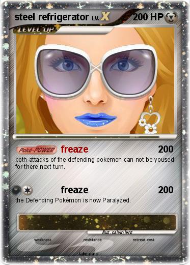 Pokemon steel refrigerator