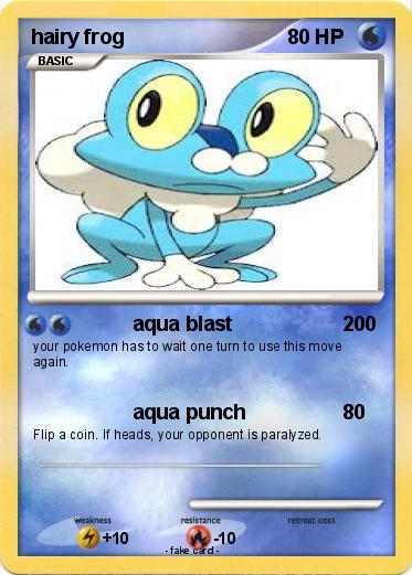 Pokemon hairy frog