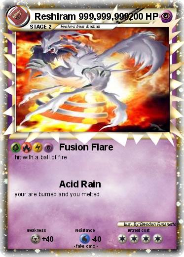 Pokemon Reshiram 999,999,999,