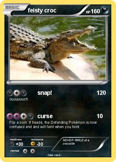 Pokemon feisty croc