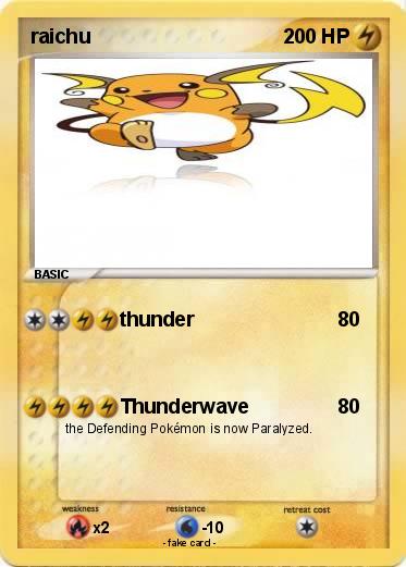 Pokemon raichu