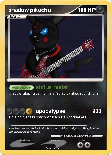 Pokemon shadow pikachu