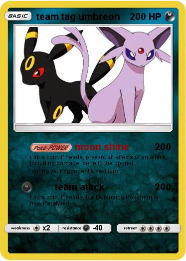 Pokemon team tag umbreon