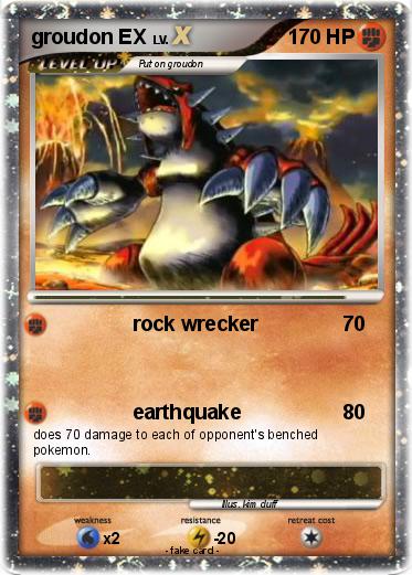 Pokemon groudon EX