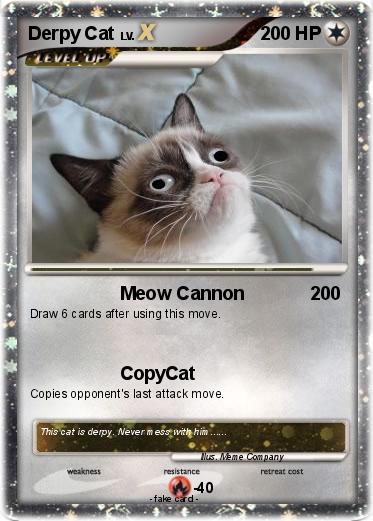 Pokemon Derpy Cat A filly version (but manifested as a unicorn instead) and a the file name of the picture reads derpy11.jpg suggesting the name for the pony. pokemon derpy cat