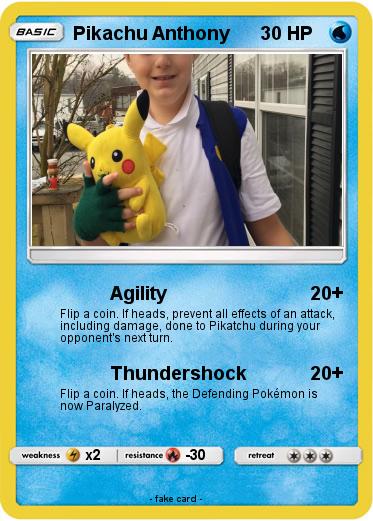 Pokemon Pikachu Anthony