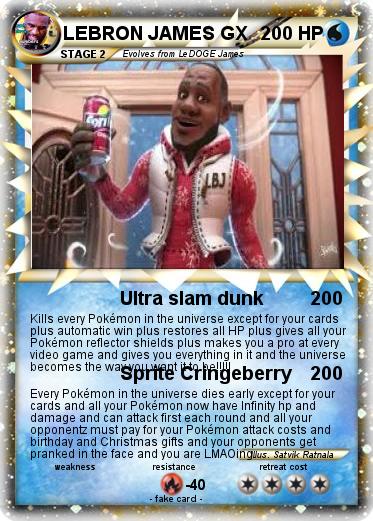 Pokemon LEBRON JAMES GX