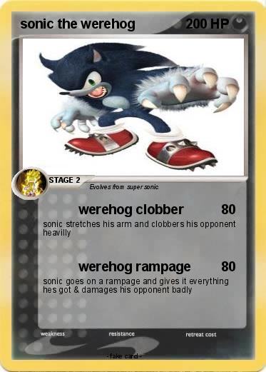 Pokemon sonic the werehog