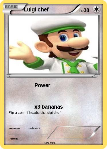 Pokemon Luigi chef