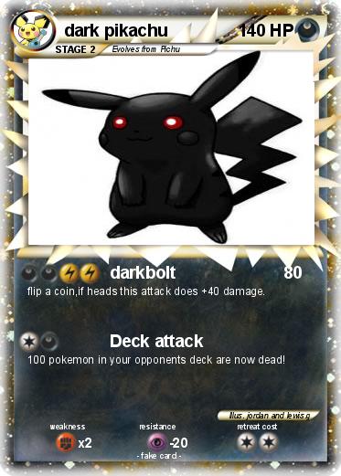 Pokemon dark pikachu