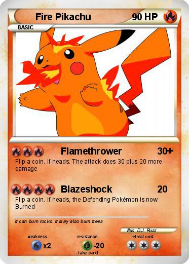 Pokemon Fire Pikachu