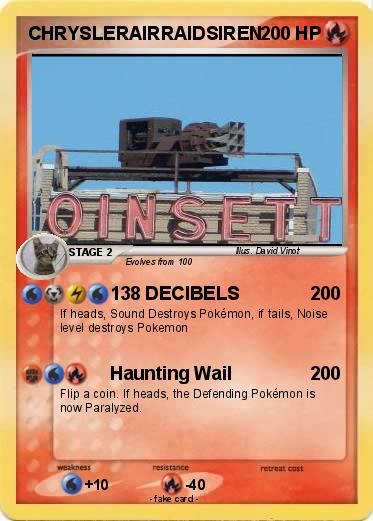 Pokemon CHRYSLERAIRRAIDSIREN