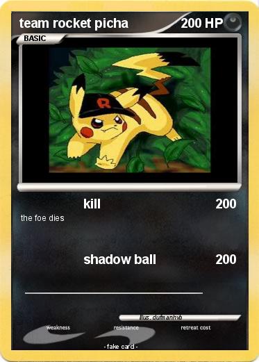 Pokemon team rocket picha