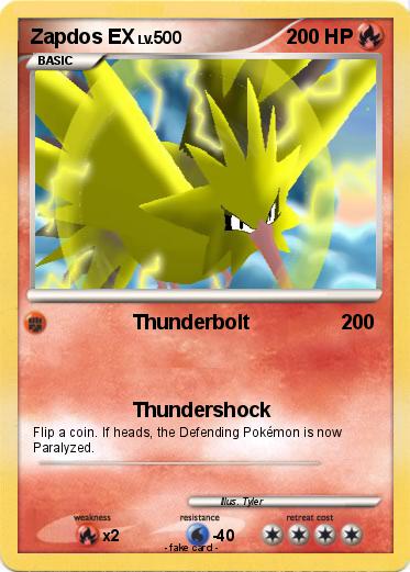 Pokemon Zapdos EX