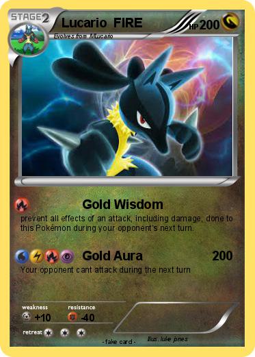 Pokemon Lucario  FIRE