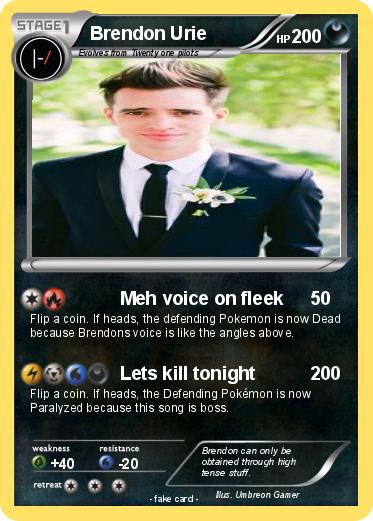 Pokemon Brendon Urie