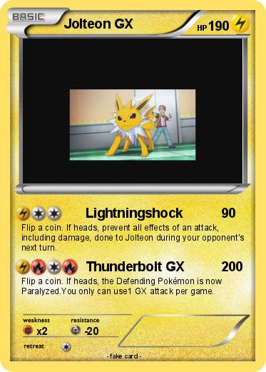 Pokemon Jolteon GX