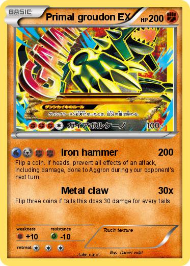 Pokemon Primal groudon EX