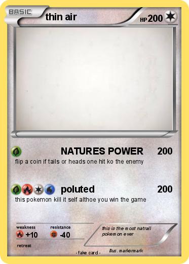Pokemon thin air