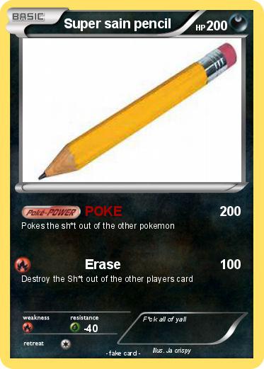 Pokemon Super sain pencil