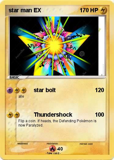 Pokemon star man EX