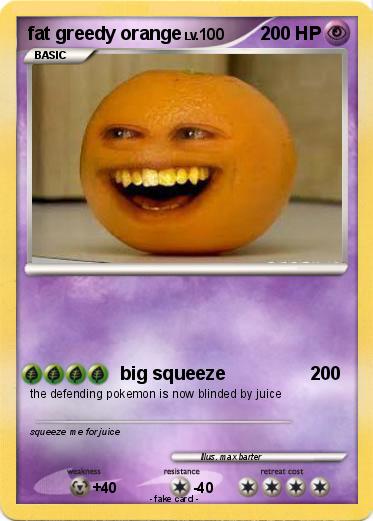 Pokemon fat greedy orange