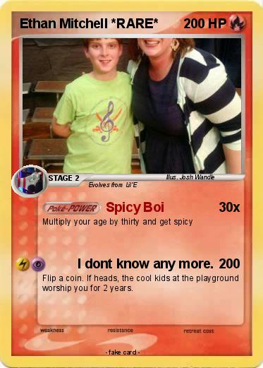 Pokemon Ethan Mitchell *RARE*