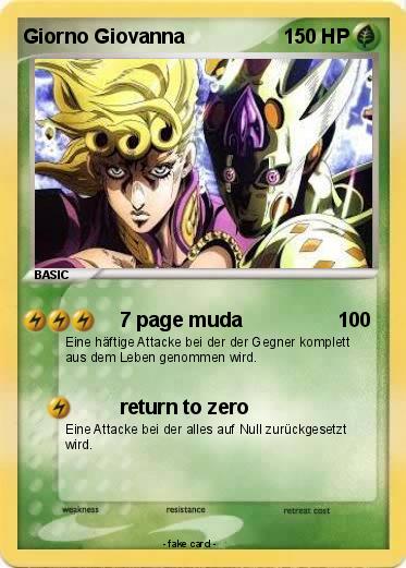 Pokemon Giorno Giovanna