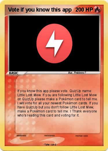 Pokemon Vote if you know this app