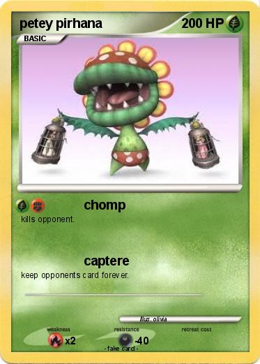 Pokemon petey pirhana