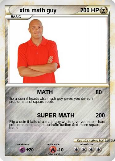 Pokemon xtra math guy