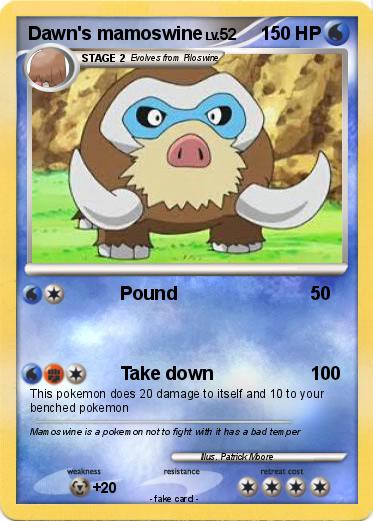 Pokemon Dawn's mamoswine