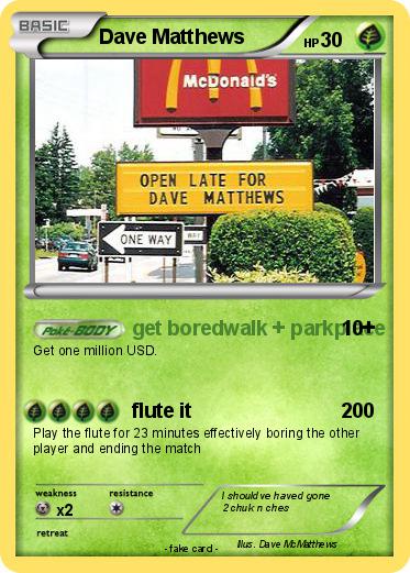 Pokemon Dave Matthews