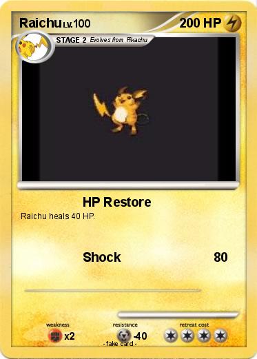 Pokemon Raichu