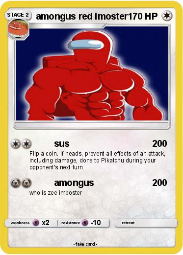 Pokemon amongus red imoster