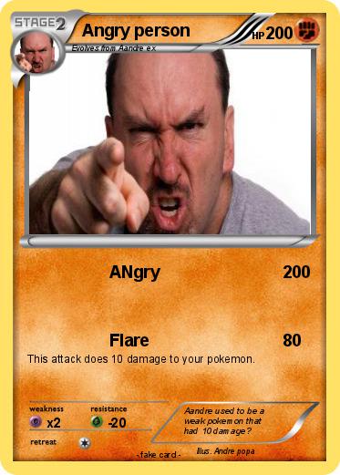 Pokemon Angry person