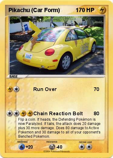 Pokemon Pikachu (Car Form)          1