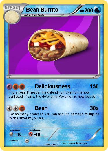 Pokemon Bean Burrito