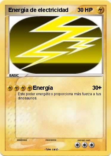 Pokemon Energía de electricidad