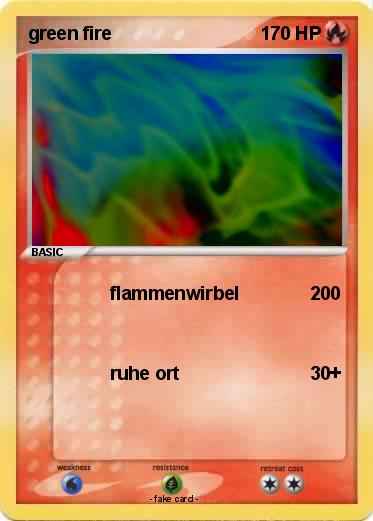 Pokemon green fire