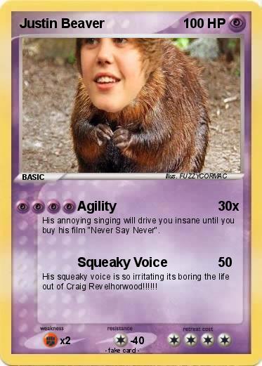 Pokemon Justin Beaver
