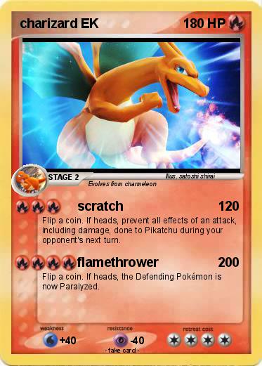 Pokemon charizard EK