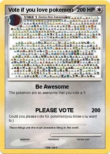 Pokemon Vote if you love pokemon