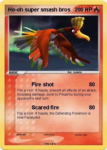 Pokemon Ho-oh super smash bros