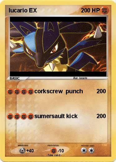 Pokemon lucario EX